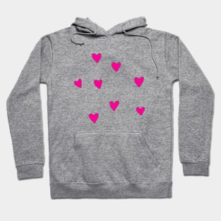 Mini pink hearts Hoodie